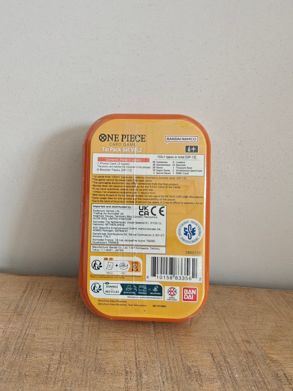 Tin Pack Set Vol.2 (Portgas.D.Ace) version Eng