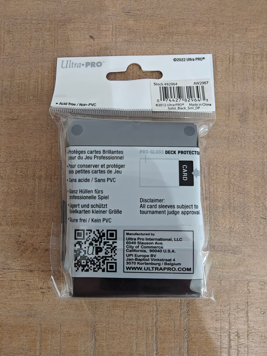 Ultra Pro - PRO-Gloss petit format Noir (62 x 89 mm) spécial carte Yu-Gi-Oh